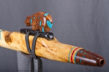 Yellow Cedar Burl Native American Flute, Minor, Mid B-4, #J7K (3)